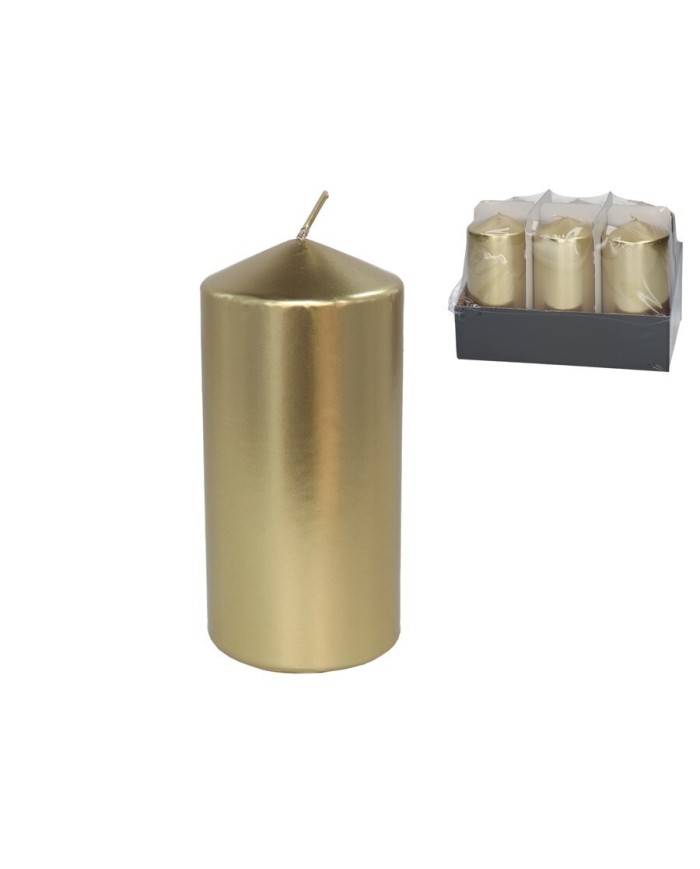 VELA TACO ORO 15X7 CM