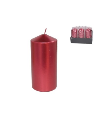 VELA TACO ROJO 15X7 CM