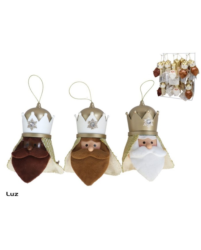 COLGANTE REY MAGO 10X7X15CM 3STD 3STD