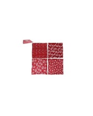 FUNDA COJIN PV XMAS 4 SURT BLANCO/ORO 43X43 CM