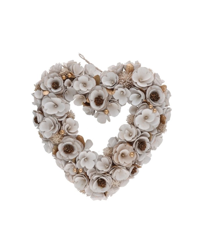 CORONA CORAZON XMAS MINERVE  36X35X7CM