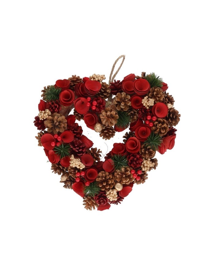 CORONA CORAZON XMAS ELSU 35X34X8CM