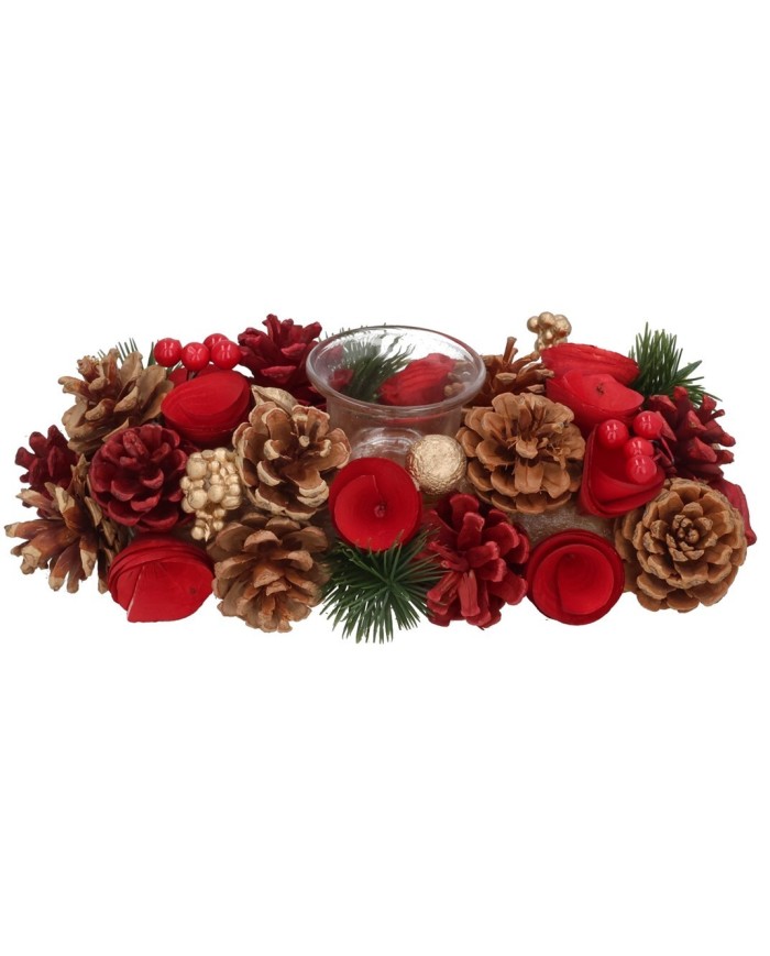 PORTAVELA XMAS ELSU 26X13X8CM