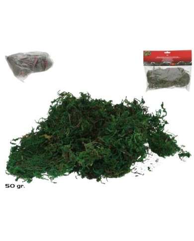 BOLSA MUSGO DECORACION VERDE 50G