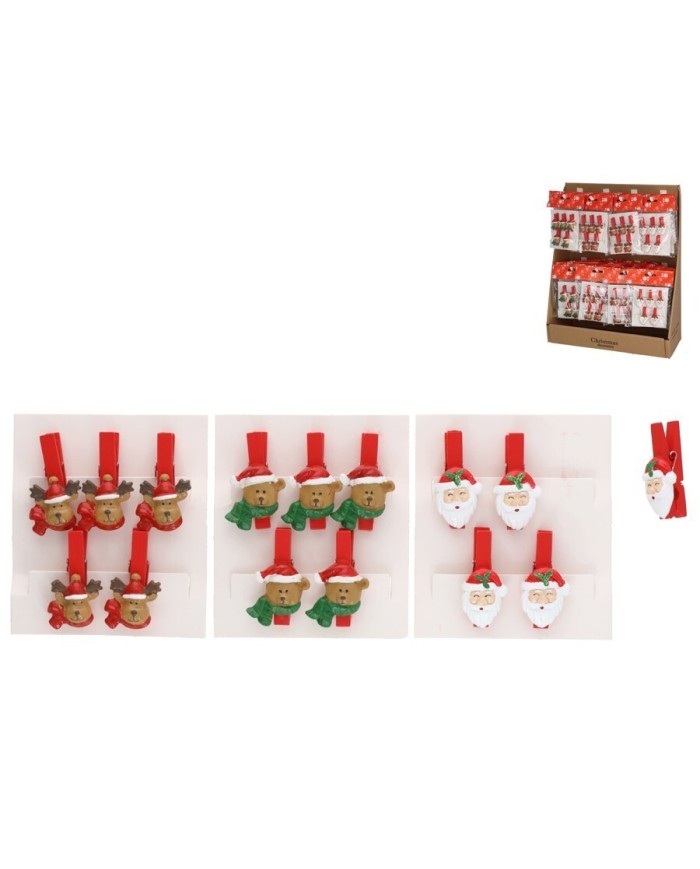 S/5 CLIP GONER 4,5X3X1,8CM 3 SURT.