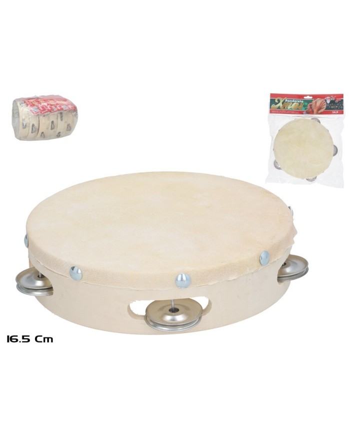 PANDERETA PIEL XMAS 16,5CM