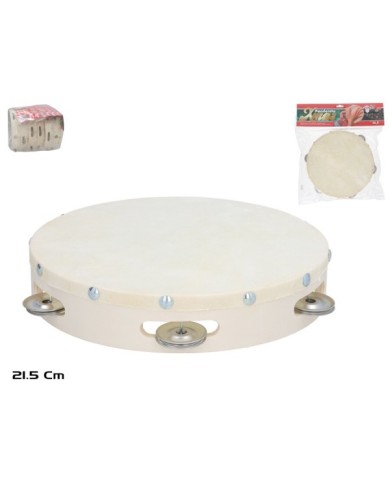 PANDERETA PIEL XMAS 21,5CM