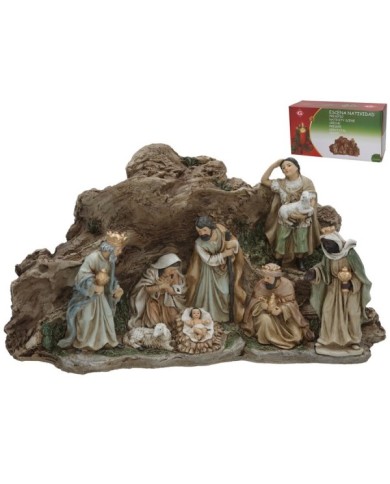 ESCENA NATIVIDAD 31X11,3X16,5CM