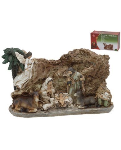 ESCENA NATIVIDAD 19,3X8X11,5CM