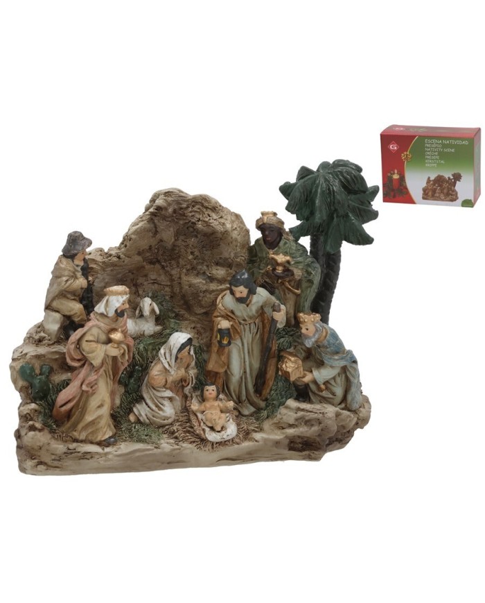 ESCENA NATIVIDAD 15,5X7,5X11,8CM