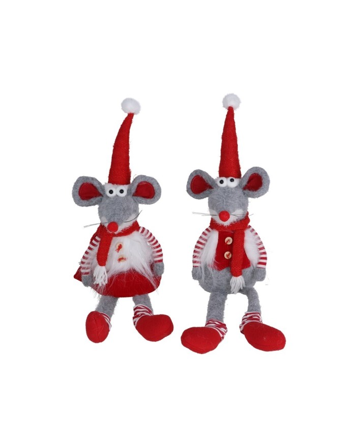 RATONCITO SENTADO ROJO 11,5X10X40CM 2STD