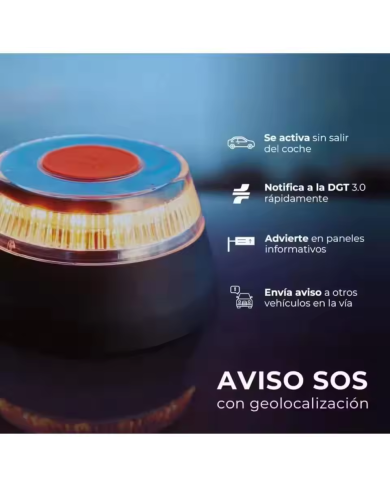 Baliza V16 geolocalizada Luz de emergencia - Daewoo
