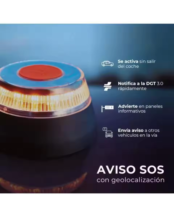 Baliza V16 geolocalizada Luz de emergencia - Daewoo
