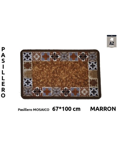 PASILL.TERM MOSAICO 67X100CM MARRON