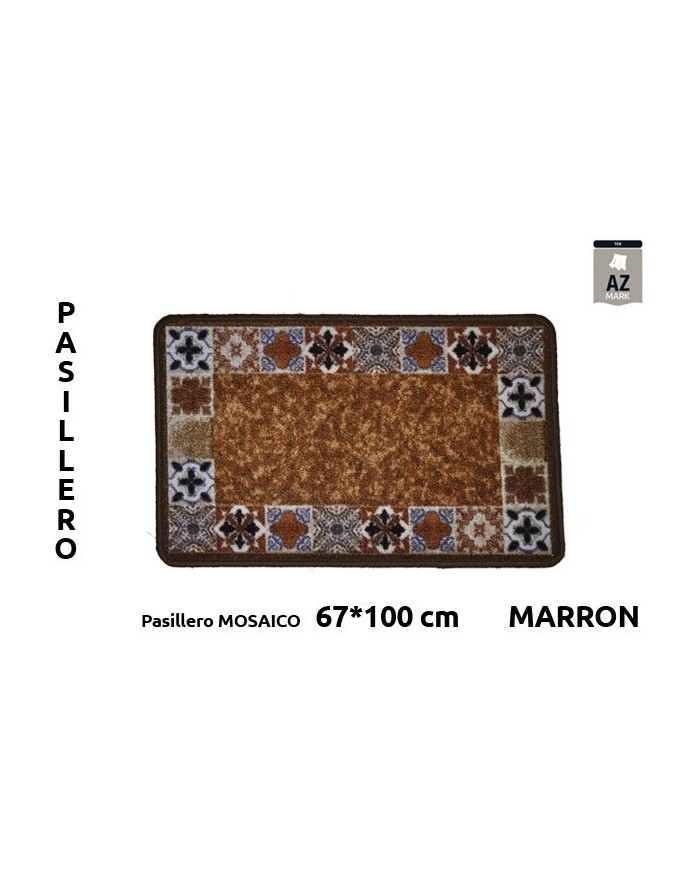PASILL.TERM MOSAICO 67X100CM MARRON
