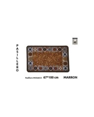 PASILL.TERM MOSAICO 67X100CM MARRON