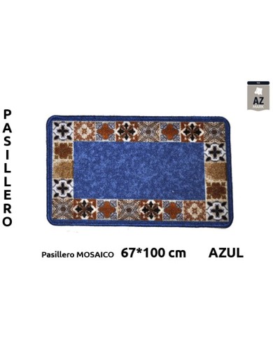 PASILL.TERM MOSAICO 67X100CM AZUL