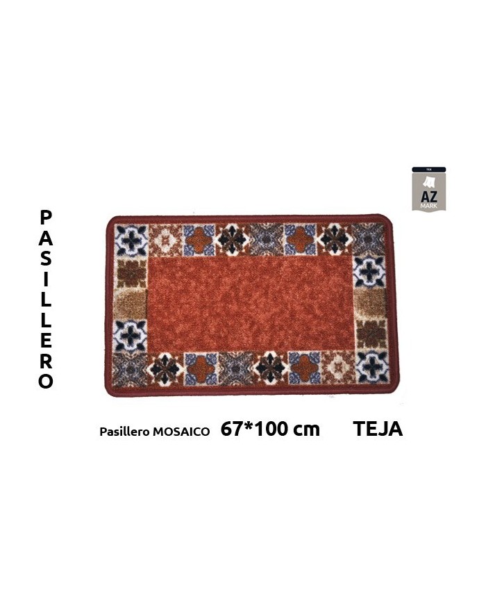 PASILL.TERM MOSAICO 67X100CM TEJA