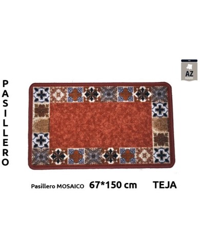 PASILL.TERM MOSAICO 67X150CM TEJA