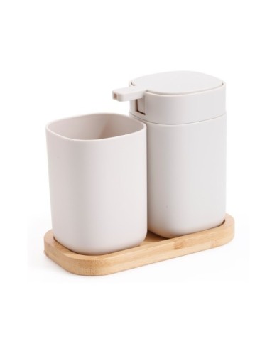 SET 3 PZS ACCESORIOS BAÑO BLANCO