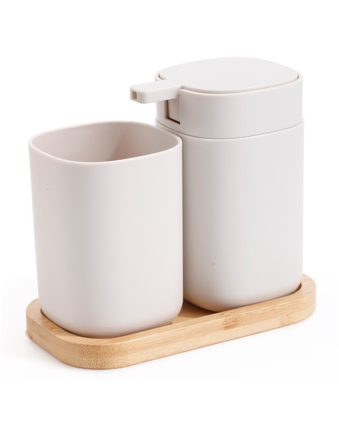 SET 3 PZS ACCESORIOS BAÑO BLANCO