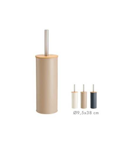 ESCOBILLERO METAL + TAPA BAMBU SURT/3