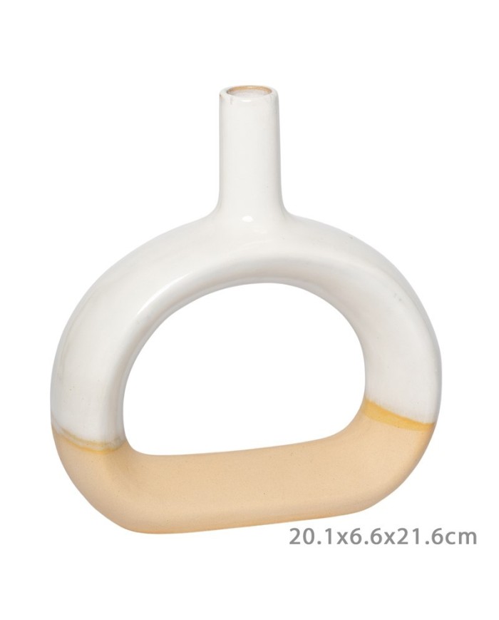 JARRON CERAMICA BICOLOR LIE L