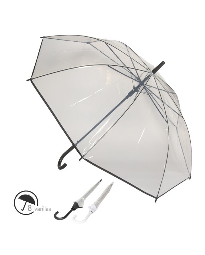 PARAGUAS LARGO AUTO TRANSPARENTE SURT/2