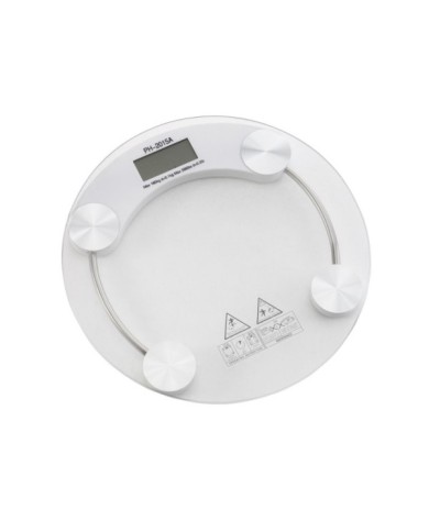 BASCULA DE BAÑO DIGITAL CRISTAL REDONDO