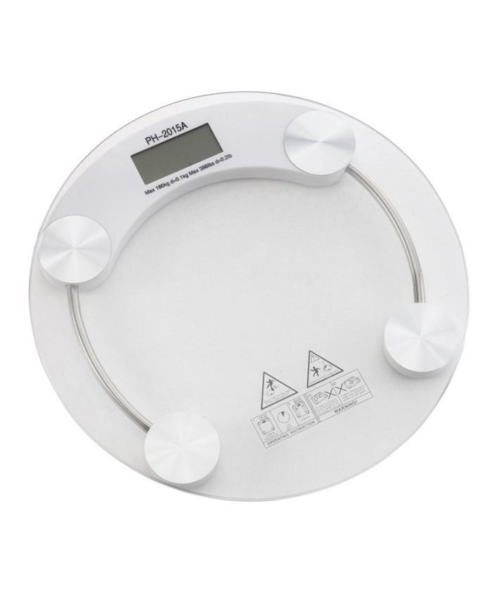 BASCULA DE BAÑO DIGITAL CRISTAL REDONDO