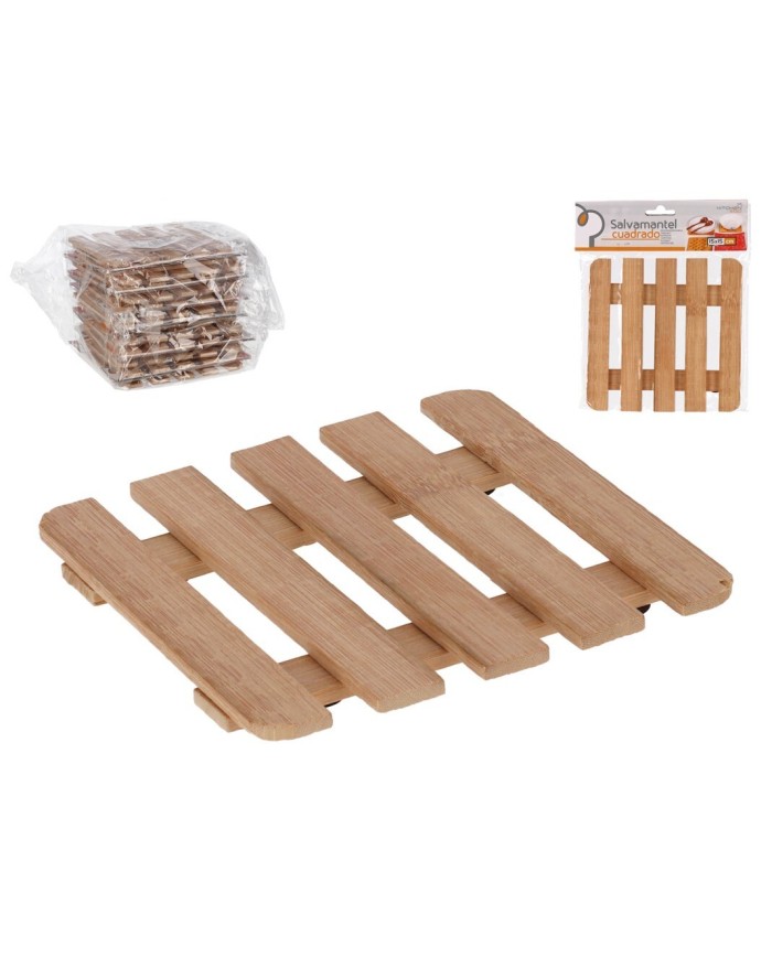 SALVAMANTEL CUAD 15X15 BAMBU