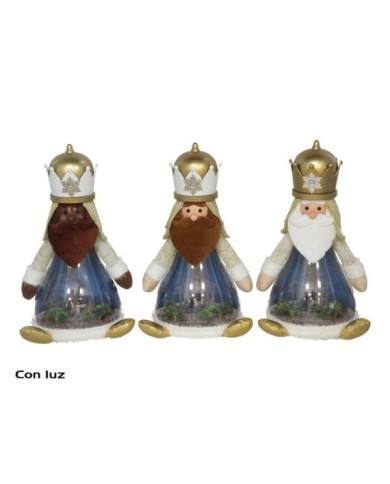 MUÑECO REY 10 LED EMIL 22X17X41CM 3STD