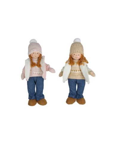 FIG. CHICA CON GORRO 22X11X40CM 2STD