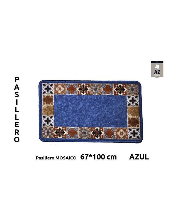 PASILL.TERM MOSAICO 67X100CM AZUL