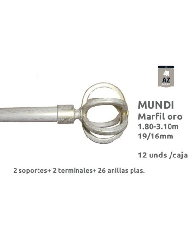 B. FORJA AZMARK 16/19MM 180-310CM MUNDI MARF-ORO