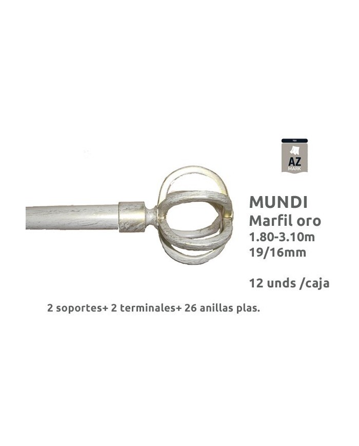 B. FORJA AZMARK 16/19MM 180-310CM MUNDI MARF-ORO