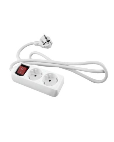 BASE ONLEX BLANCA 2TOMAS CABLE/INT.3mt