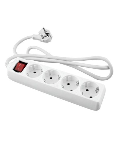 BASE ONLEX BLANCA 4TOMAS CABLE/INT.3mt