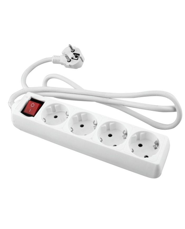 BASE ONLEX BLANCA 4TOMAS CABLE/INT.3mt