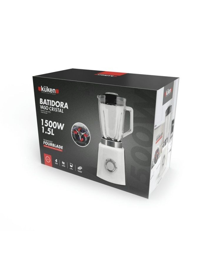 BATIDORA VASO CRISTAL 1.5L 1500w.KUKEN