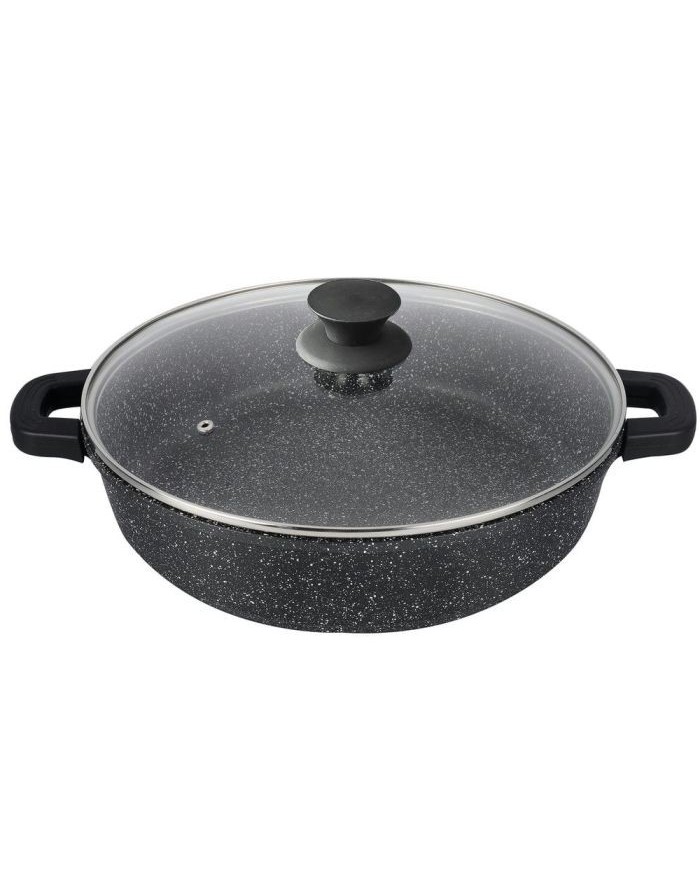 CACEROLA AL.FUND.BLACK BAJA PIEDRA 28CM