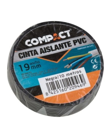 CINTA AISLANTE PVC 10M.x19mm.NEGRA