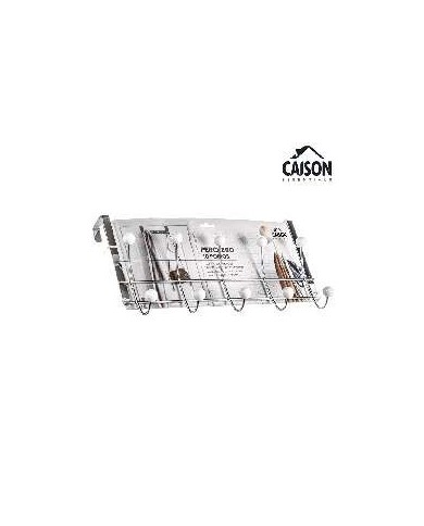 PERCHERO PUERTA 10 POMOS BLANCOS