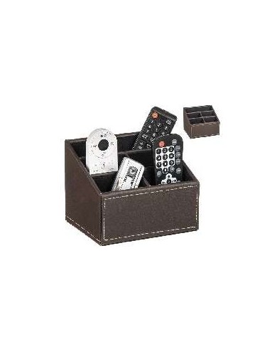 PORTAMANDOS POLIPIEL 5 DEPT MARRON OSCURO