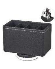 PORTAMANDOS POLIPIEL 5 DEPT MARRON OSCURO