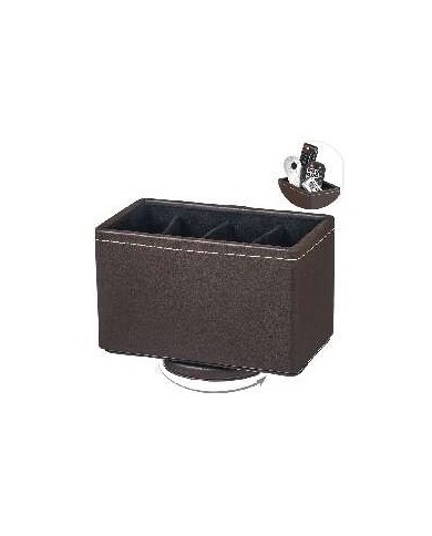 PORTAMANDOS GIRATORIO 4 DEPT MARRON OSCURO