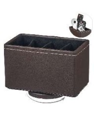 PORTAMANDOS GIRATORIO 4 DEPT MARRON OSCURO