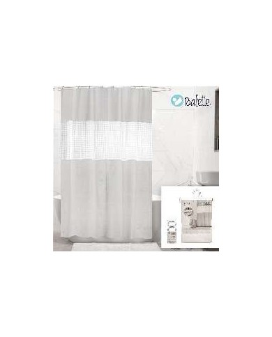 CORTINA BAÑO EVA BLANCA 180x200 cm
