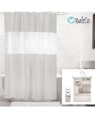 CORTINA BAÑO EVA BLANCA 180x200 cm