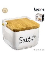 SALERO CERAMICA TAPA BAMBU SALT 10x10 cm
